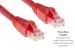 CAT6A Ethernet Patch Cable, Half-moon Boot, UTP, 2ft, Red