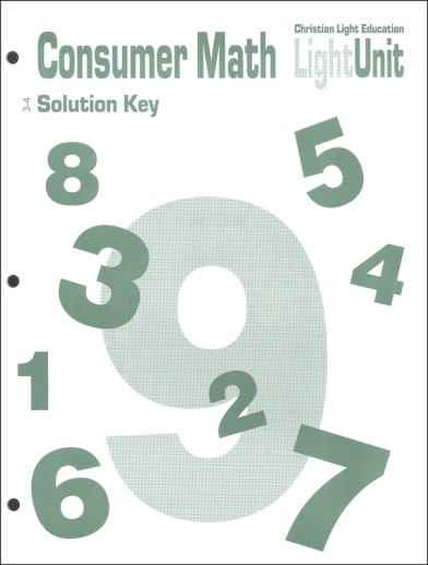 Consumer Math LightUnits Answer Key 3-4
