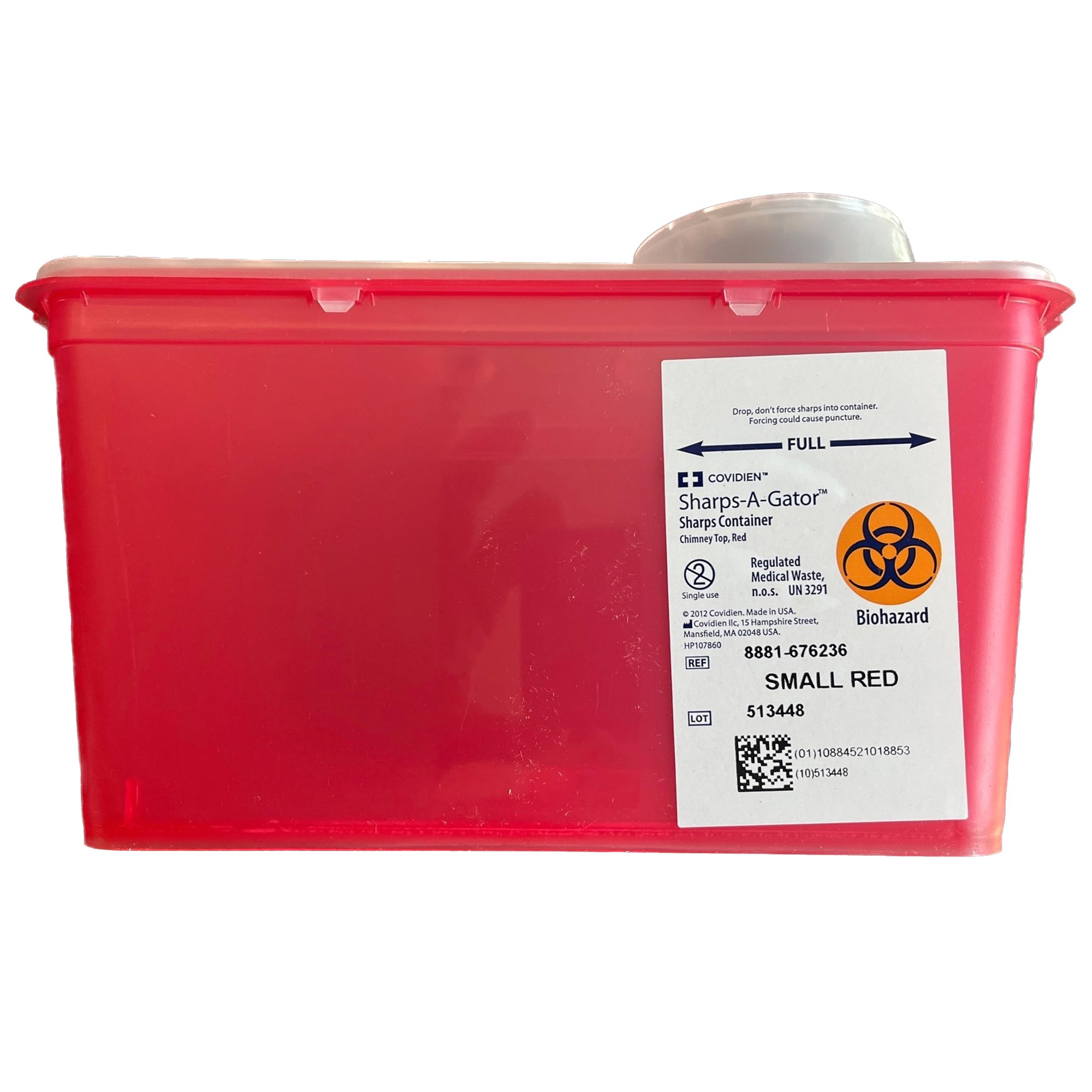 Monoject Multi-purpose Sharps Container, 1 Gallon, 6.75 x 7 x 10.5 Inch MK 163401