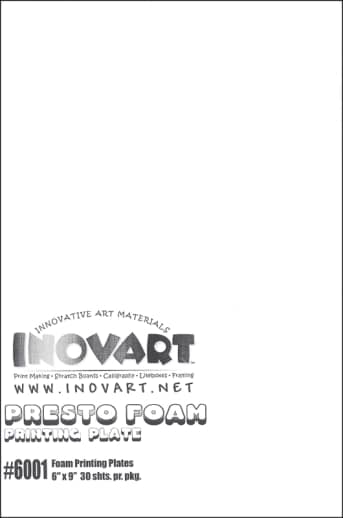 Foam Printing Plates 6" x 9"  (Package of 30)