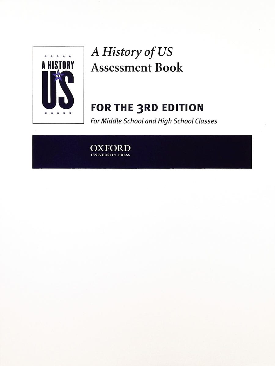 A History of US Assessment Book 3rd Edition Revised