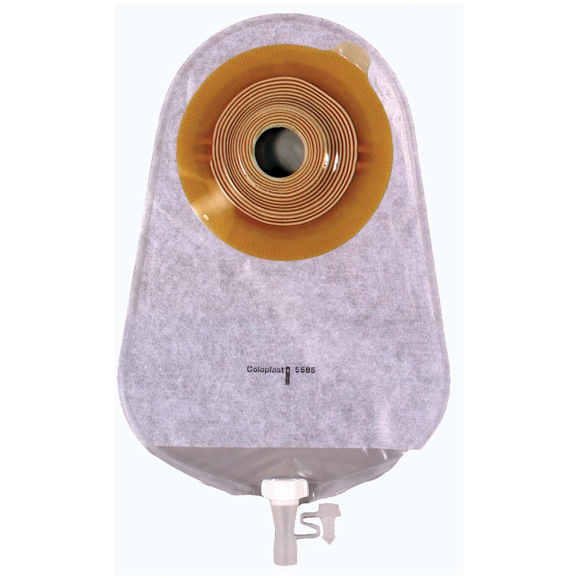 Assura Deep Convex 1-Piece Transparent Urostomy Pouch, 18mm stoma MK 487927
