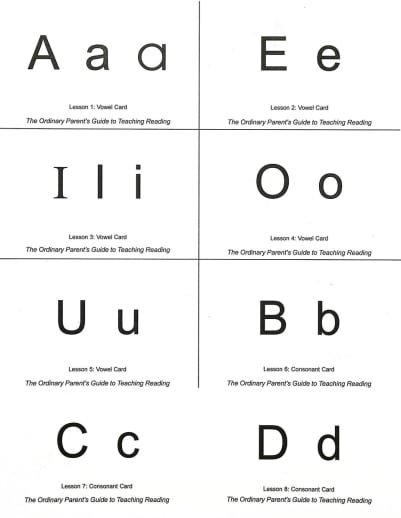 Ordinary Parent's Guide to Teaching Reading Flashcards