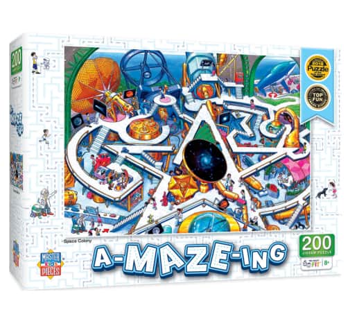 MasterPieces A-MAZE-ING Space Colony Puzzle (200 piece)