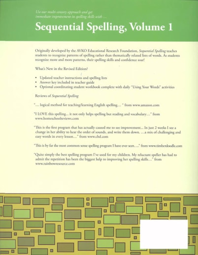 Sequential Spelling Level 1 Teacher Revised