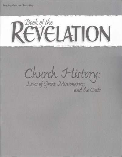 Abeka Book of Revelation Quiz and Test Key