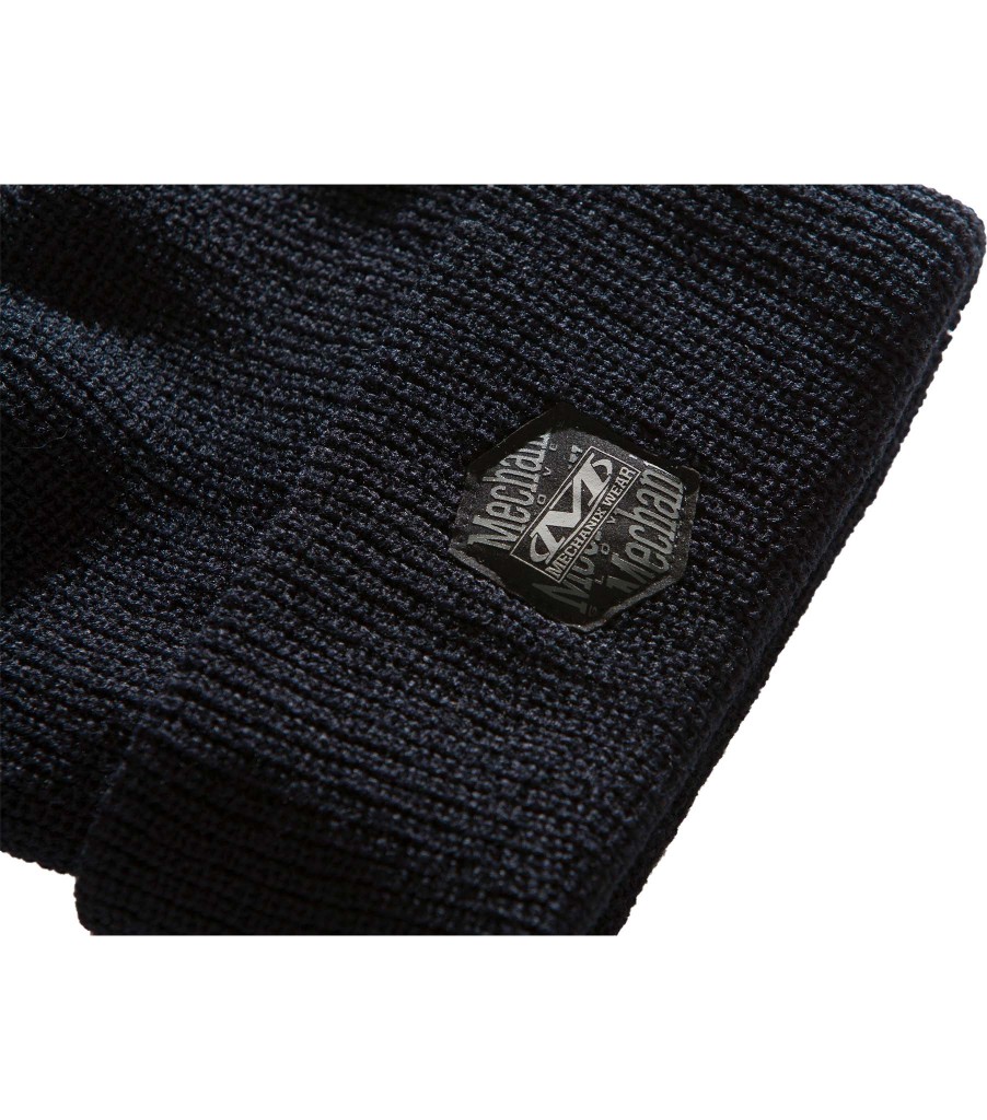 Classic Ribbed Cuff Knit Beanie - Black, , large image number 2