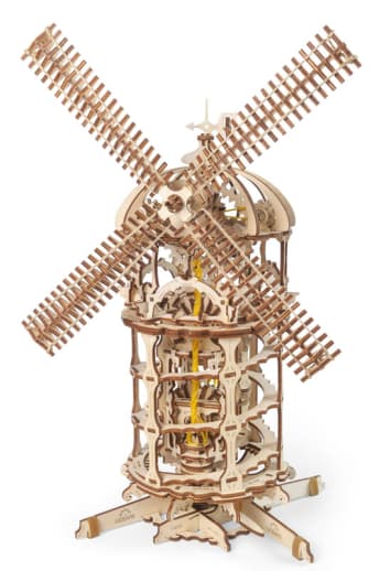 Ugears 3D Wooden Mechanical Model Tower Windmill