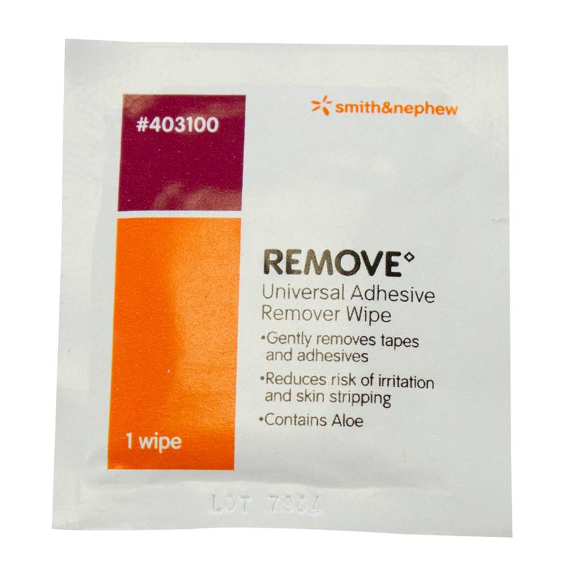 Remove Adhesive Remover, 2.5 x 2.5 Inch Wipe MK 211501