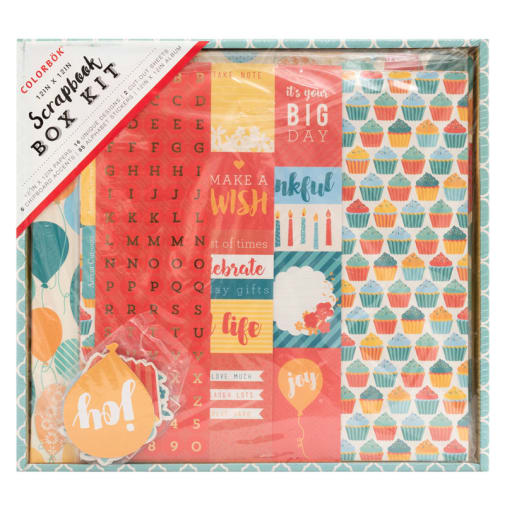 Celebrate Scrapbook Box Kit (12"x12")