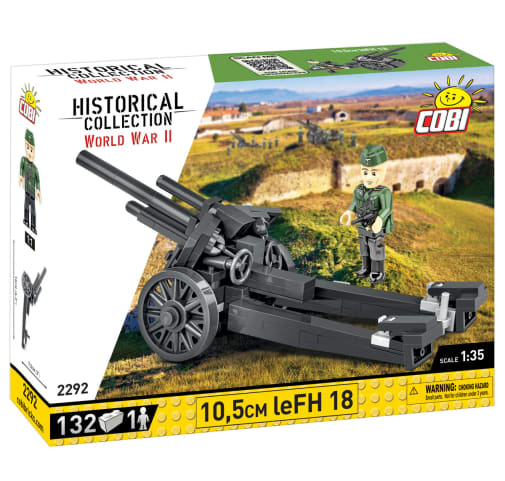 COBI 10,5cm LEFH 18 Artillery Unit- 132 pieces (World War II Historical Collection)