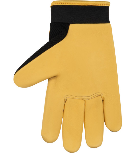 KincoPro&trade; Premium Grain Deerskin & Synthetic Hybrid with Pull-Strap, Black, large