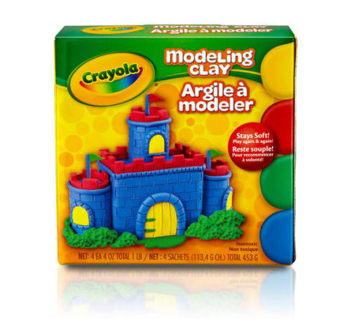 Crayola Modeling Clay: Four 1/4 lb. pieces - Red, Yellow, Blue, Green