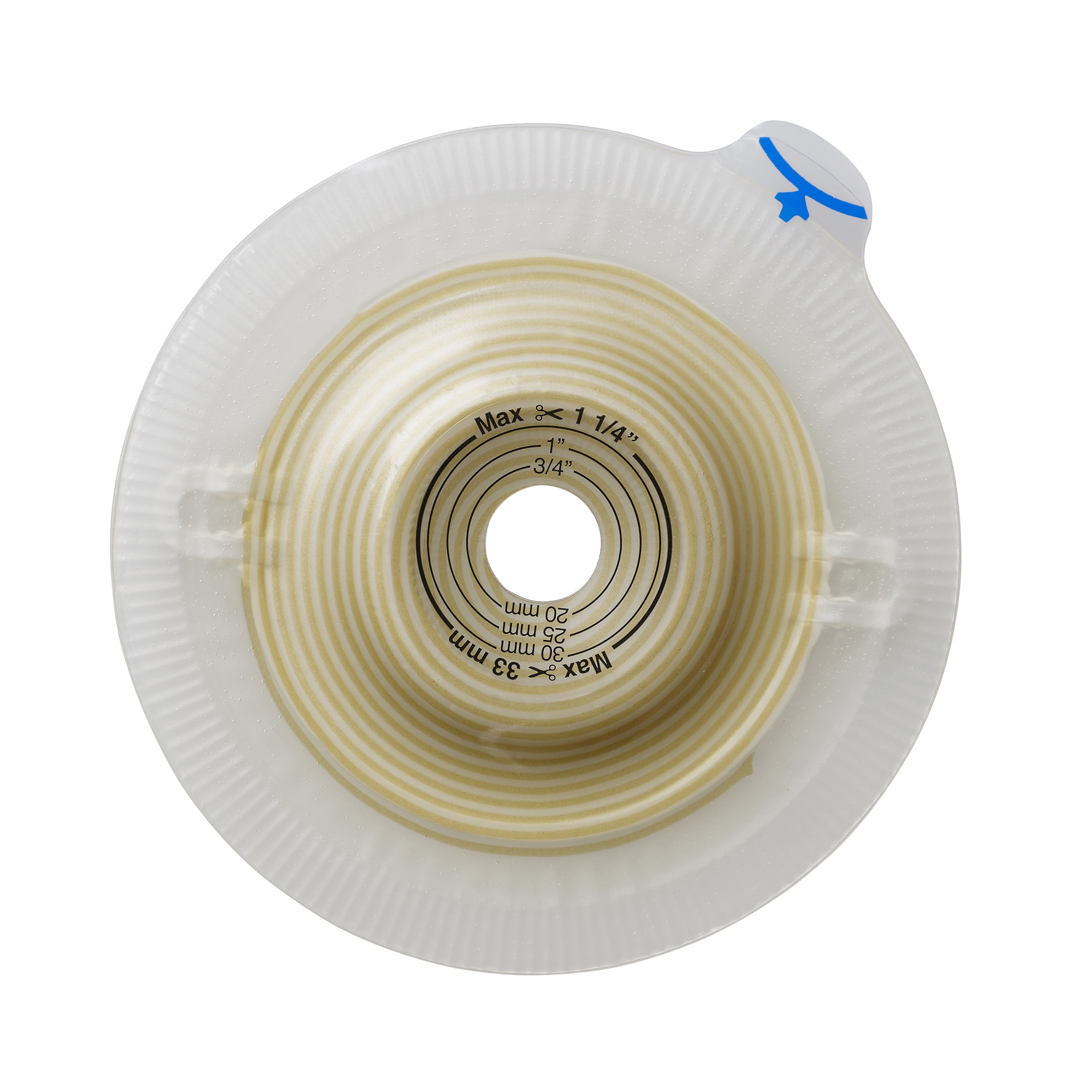 Assura Deep Convex Ostomy Barrier, 28 mm Stoma Opening, Red Match MK 551365