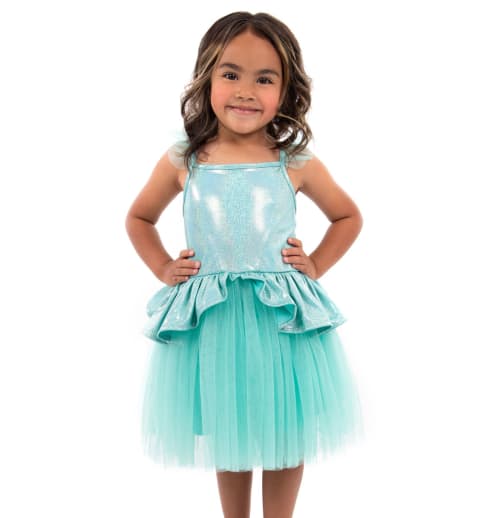Little Adventures Teal Tutu Dress, Size L (Ages 5-7)