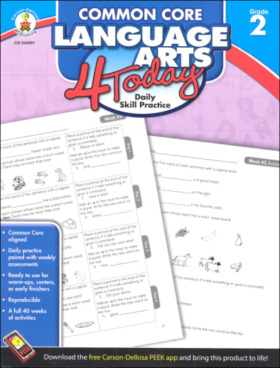 Common Core Language Arts 4 Today Grade 2
