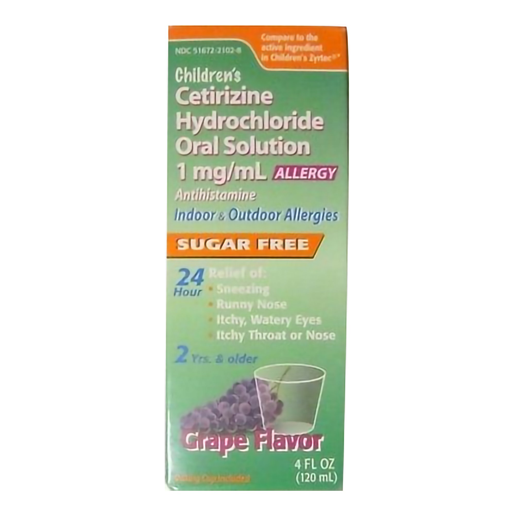 Taro Pharmaceutical Children's Cetirizine Oral Solution Antihistamine MK 826600