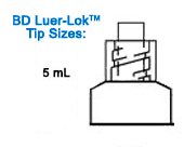 BD Luer-Lok General Purpose Syringe, 5 mL MK 726719