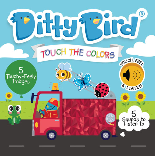 Ditty Bird First Sensory Book - Montessori - Touch the Colors