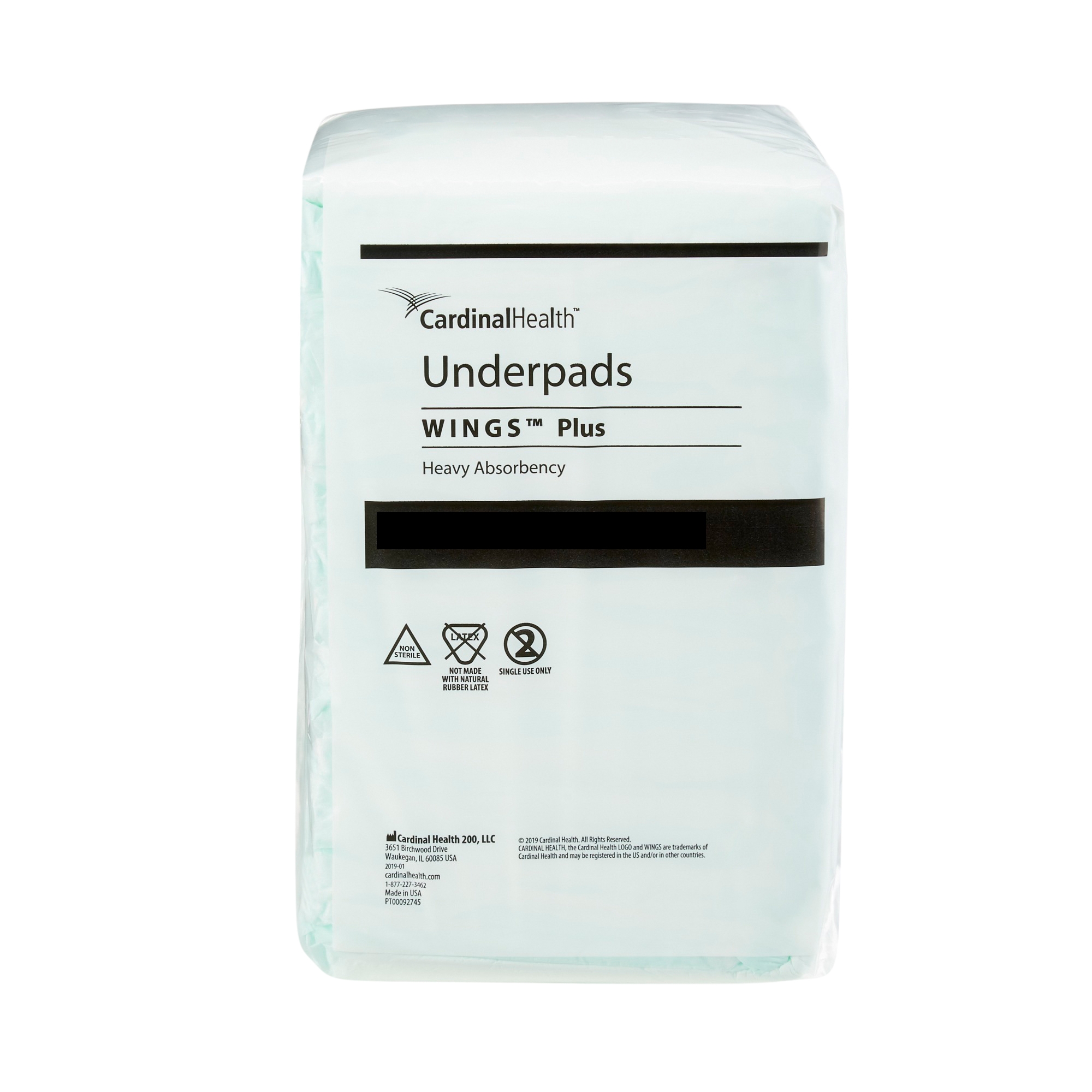 Wings Plus Underpads, Disposable, Heavy Absorbency, Beige, 36 X 36 Inch MK 853212