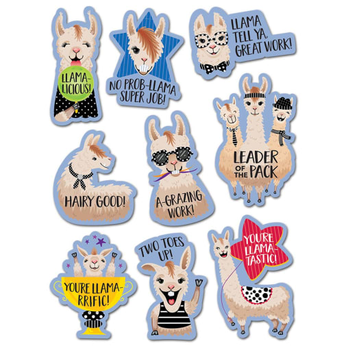 Bold & Bright Llama Rewards Stickers