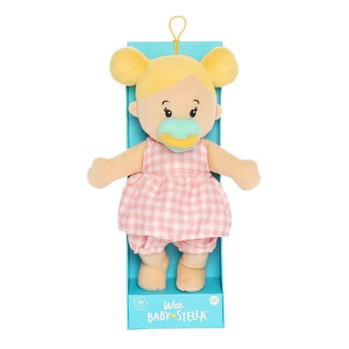 Wee Baby Stella Peach Doll with Blonde Buns