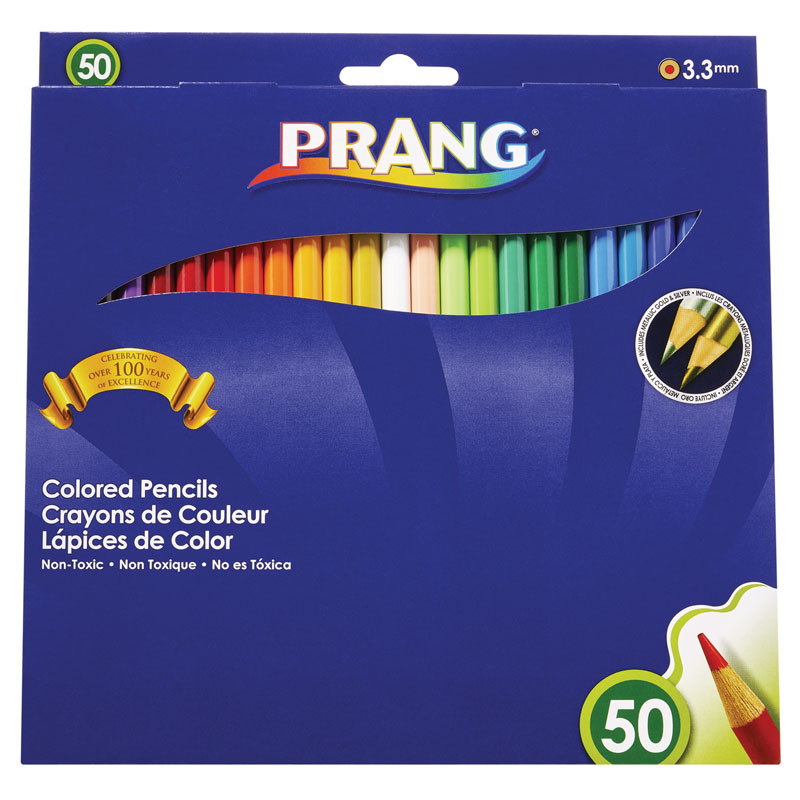 Set of 50 colored pencils