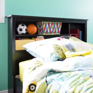 Bookcase Headboard with Storage