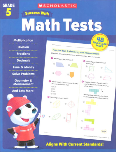 Scholastic Success with Math Tests Grade 5