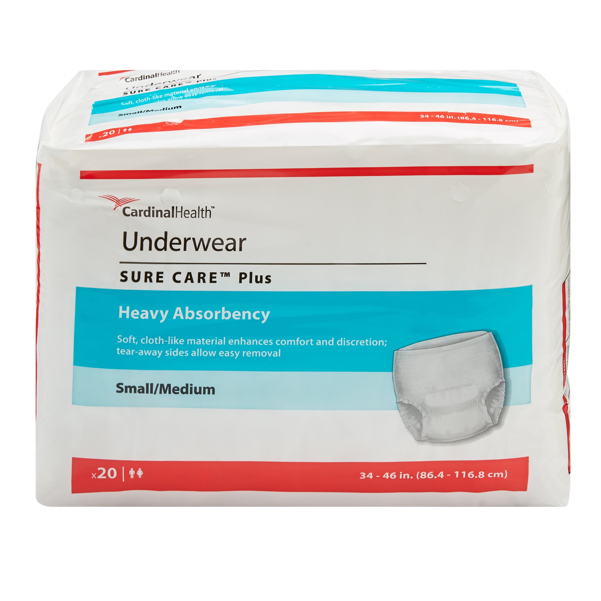 Sure Care Plus Heavy Absorbent Underwear, Medium MK 409347