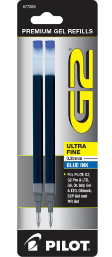 G2 Ink Refills - Ultra Fine Point - Blue (2 pack)