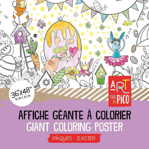 Easter Eggs Giant Coloring Page