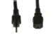 AC Power Cord, 5-15P to C13, 14 AWG, 1ft, Black