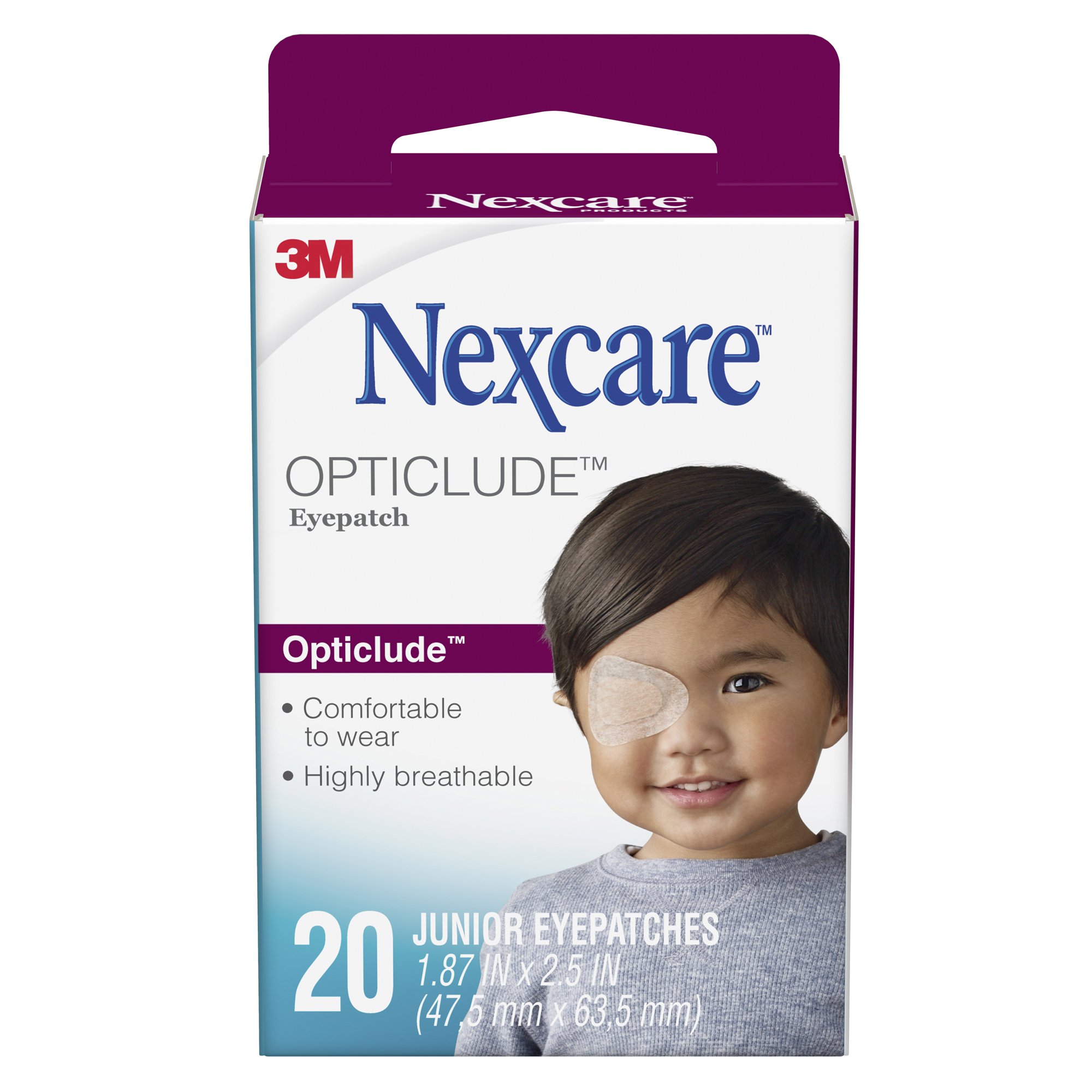 Nexcare Opticlude Orthoptic Eye Patch, 47.5 x 63.5 Millimeter MK 5911