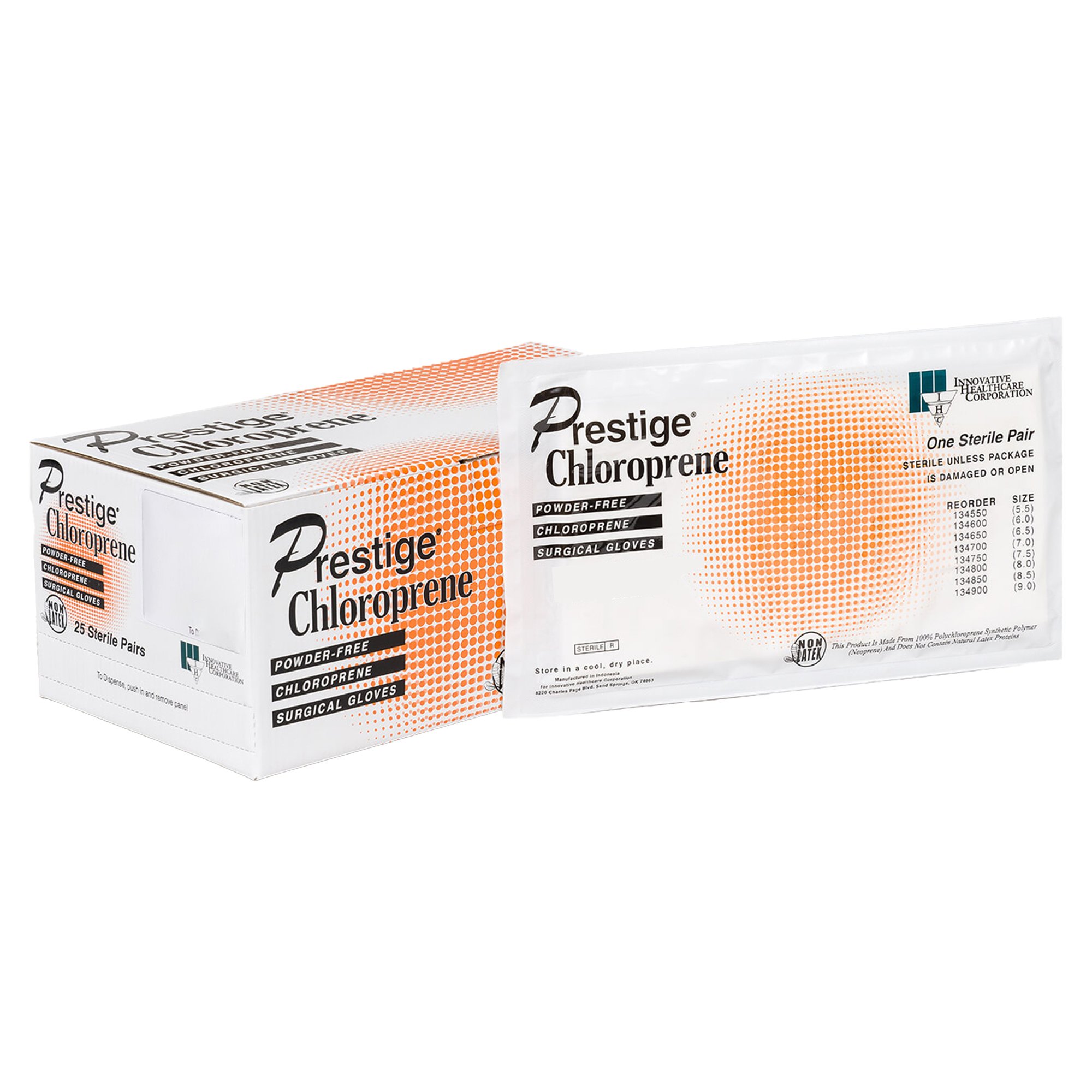 DermAssist Prestige Polyisoprene Surgical Glove, Size 8, Ivory MK 812512