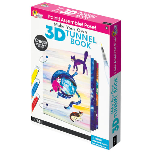 Make Your Own 3D Tunnel Book: Cats