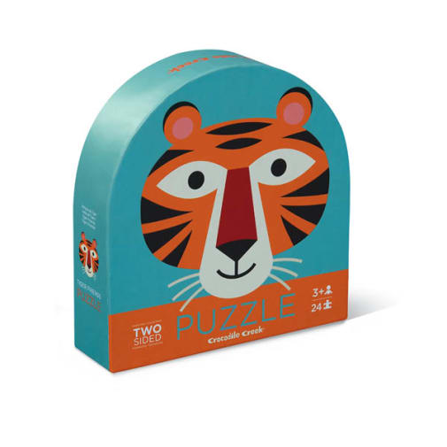 Tiger Friends Two-Sided Animal Puzzle (24 pieces)