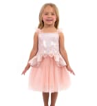 Little Adventures Rose Gold Tutu Dress M 3-5Y