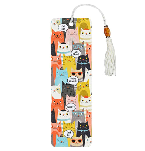 Cats Beaded Bookmark