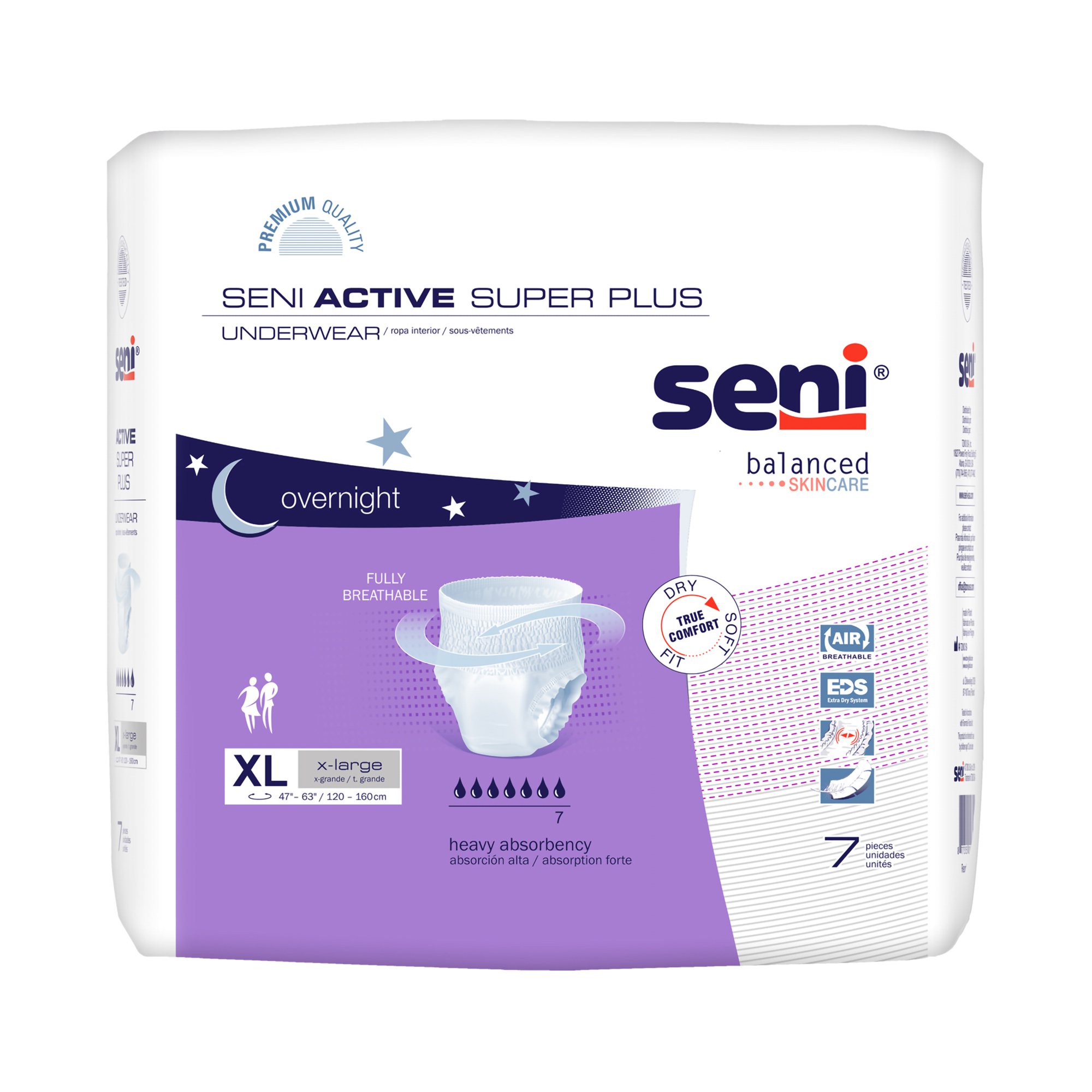 Seni Active Super Plus Overnight Heavy Absorbent Underwear, Extra Large MK 1163820