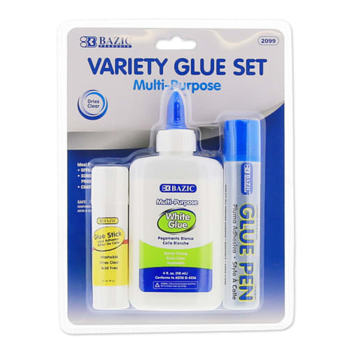 Variety Glue Set 3/pack (stick, bottle & pen)