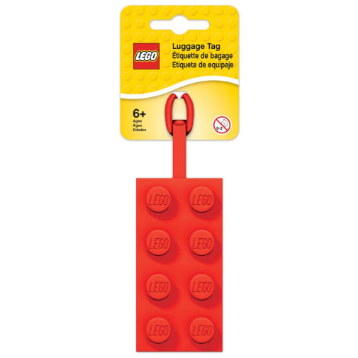 LEGO Bag Tag - Red Brick (2X4)