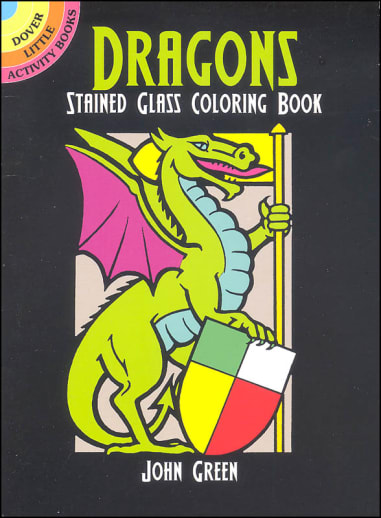 Dragons Stained Glass Coloring Book