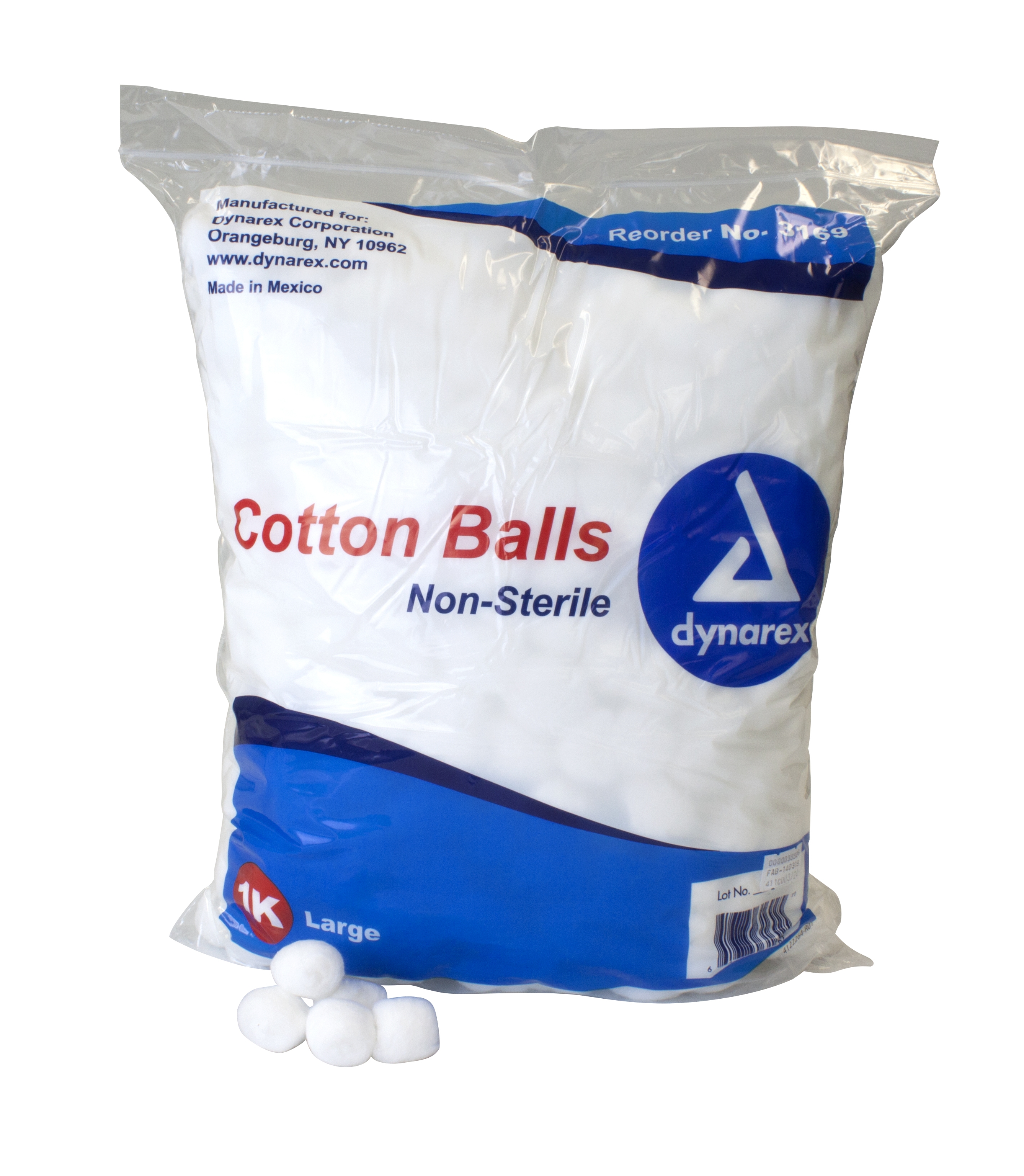 dynarex Large Cotton Balls MK DYN-3169