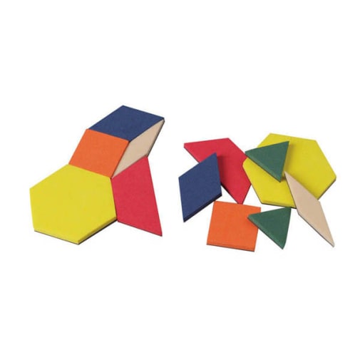 Magnetic Foam Pattern Blocks 0.5 cm (set of 50)