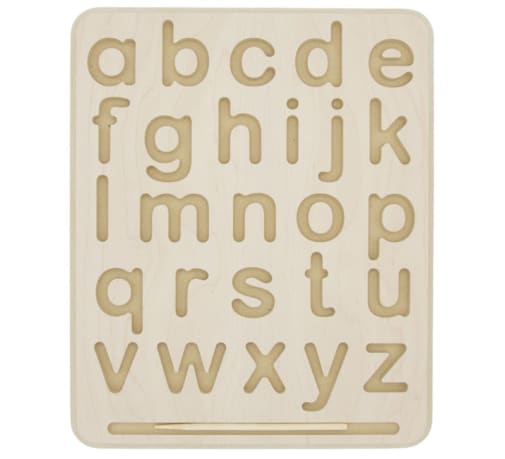 Wooden Tracing Board - Lowercase Letters