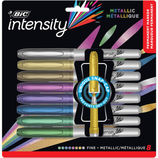 BIC Intensity Permanent Marker Metallic - Fine Point (8 pack)