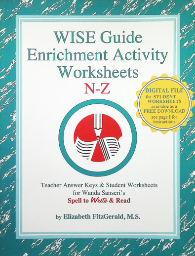 WISE Guide Enrichment Activity Worksheets N-Z
