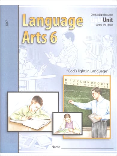 Language Arts LightUnit 607 Sunrise 2nd Edition