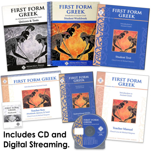 Memoria Press First Form Greek Complete Set